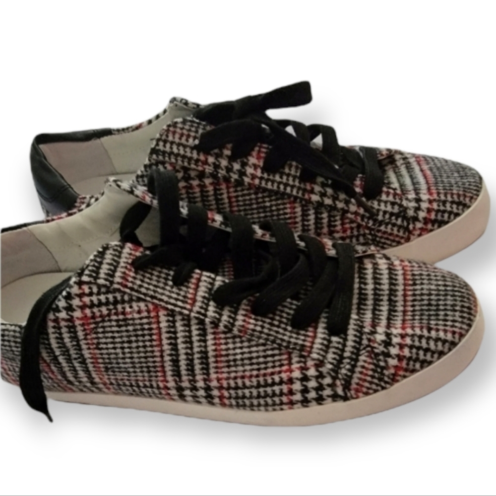 Bannana Republic Red and Black Plaid Shoes - Picture 2 of 13